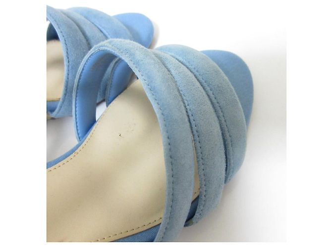 Autre Marque Sandali con zeppa in suede Cole Haan Blu - vista 15