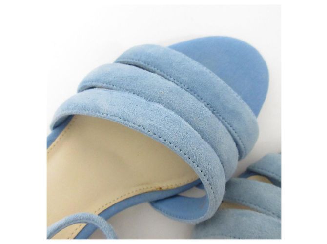 Autre Marque Sandali con zeppa in suede Cole Haan Blu - vista 16