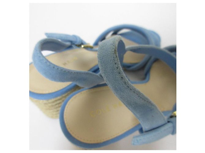 Autre Marque Sandali con zeppa in suede Cole Haan Blu - vista 17