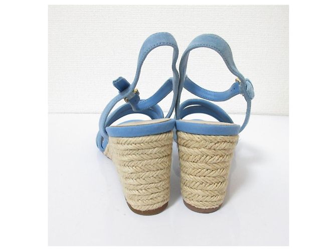 Autre Marque Sandali con zeppa in suede Cole Haan Blu - vista 3