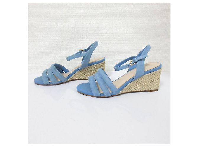 Autre Marque Sandali con zeppa in suede Cole Haan Blu - vista 4