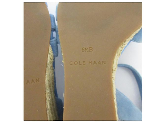 Autre Marque Sandali con zeppa in suede Cole Haan Blu - vista 7