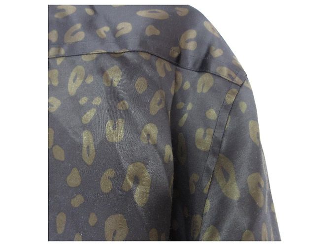 Autre Marque Chaqueta 2 en 1 de satén 3.1 Phillip Lim Verde Caqui Azul marino - vista 3