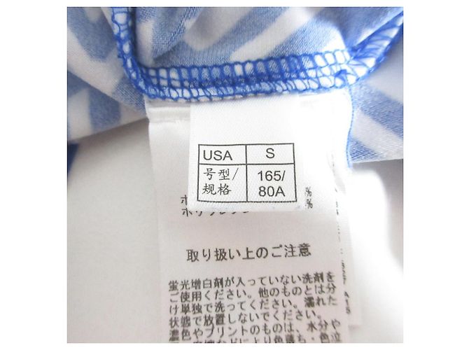 Autre Marque Langes Kleid Brooks Brothers Weiß Blau - Ansicht 6