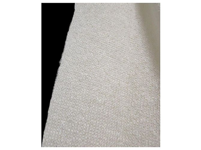 Autre Marque BLAMINK Leinen-Nylon Stricktop Weiß Aus weiß - Ansicht 5