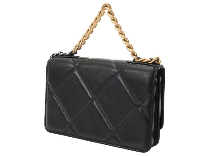Cartera de cadena acolchada Chanel 19 Negro - vista 3