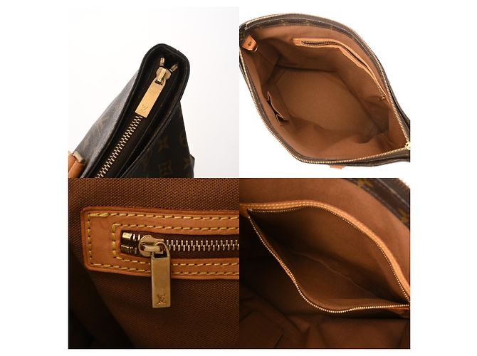 Borsa tote Cabas Mezzo in monogramma marrone Louis Vuitton - vista 10