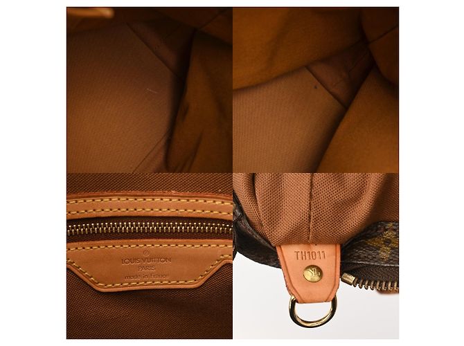 Borsa tote Cabas Mezzo in monogramma marrone Louis Vuitton - vista 11