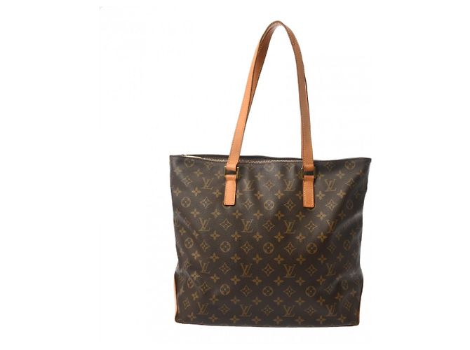 Borsa tote Cabas Mezzo in monogramma marrone Louis Vuitton - vista 2