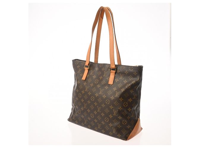 Borsa tote Cabas Mezzo in monogramma marrone Louis Vuitton - vista 3