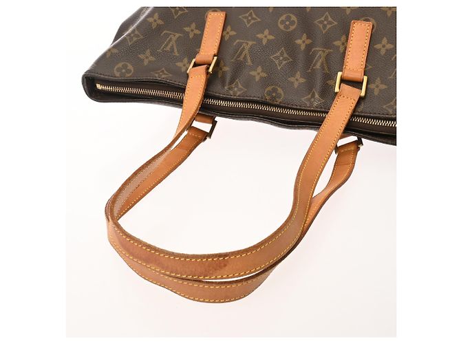 Borsa tote Cabas Mezzo in monogramma marrone Louis Vuitton - vista 4