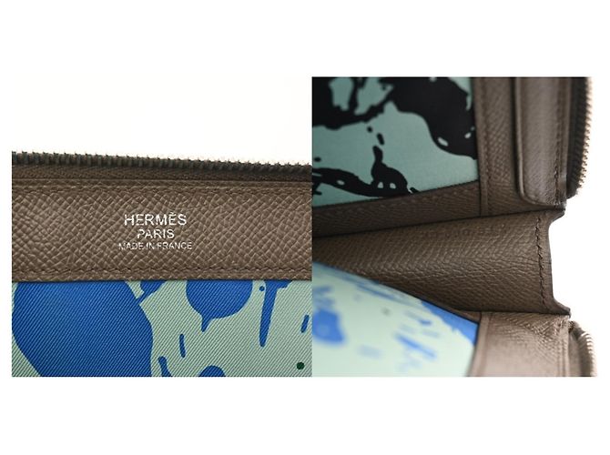 Borsa Clutch con Zip Hermès Taupe - vista 11