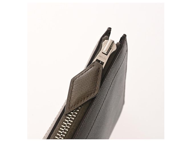 Borsa Clutch con Zip Hermès Taupe - vista 9