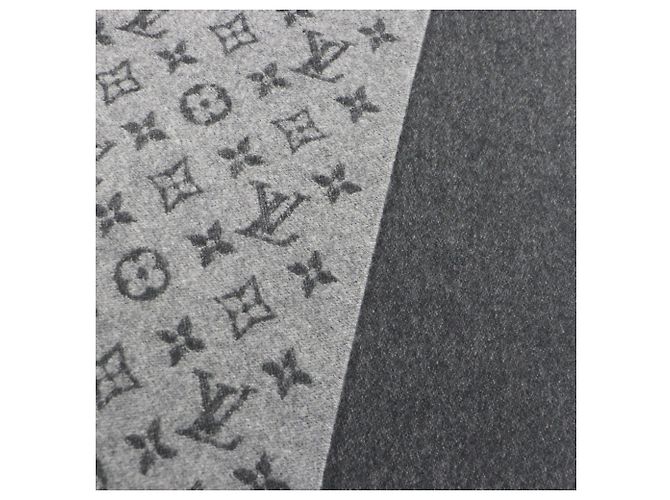 Sciarpa in cashmere e lana Monogram Gradient Louis Vuitton Marrone Nero - vista 4