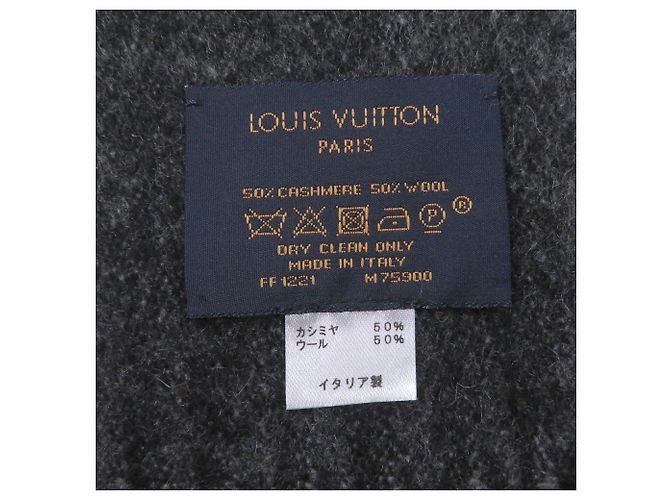 Sciarpa in cashmere e lana Monogram Gradient Louis Vuitton Marrone Nero - vista 6