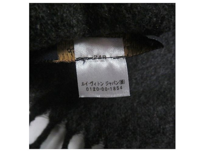 Sciarpa in cashmere e lana Monogram Gradient Louis Vuitton Marrone Nero - vista 7