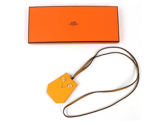 Hermès Collar Clochette Petit H Ybton HERMES Amarillo - vista 2
