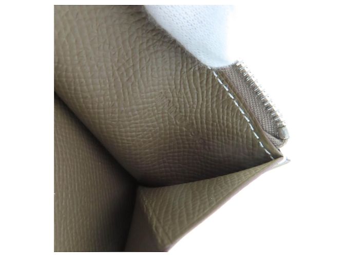 Hermès Cartera Larga Soufflé Bearn Hermes Gris pardo - vista 11