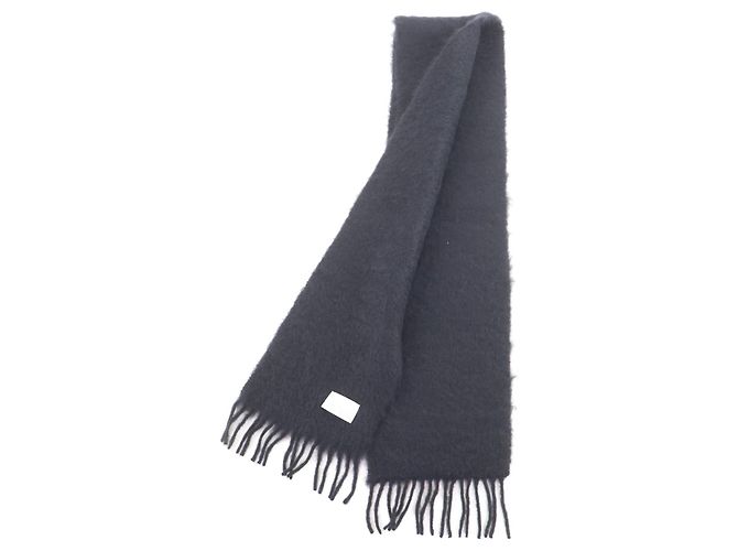 Stola in misto mohair e lana Loewe nera Nero - vista 2
