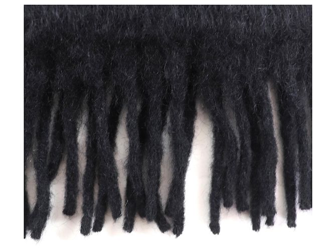 Stola in misto mohair e lana Loewe nera Nero - vista 4