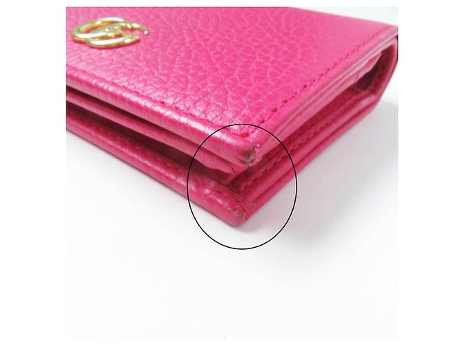 GUCCI 456126 GG Marmont Cartera Mini de Cuero - vista 12