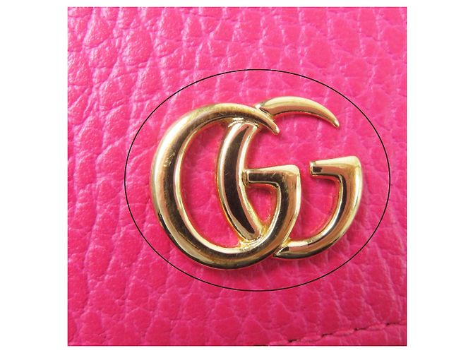 GUCCI 456126 GG Marmont Cartera Mini de Cuero - vista 14
