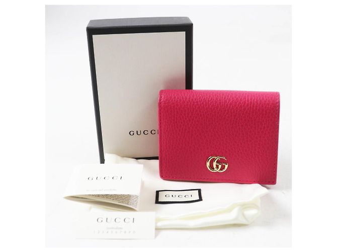 GUCCI 456126 GG Marmont Cartera Mini de Cuero - vista 2