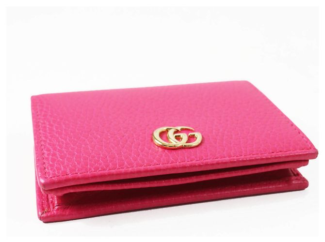 GUCCI 456126 GG Marmont Cartera Mini de Cuero - vista 5
