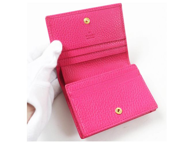 GUCCI 456126 GG Marmont Cartera Mini de Cuero - vista 6