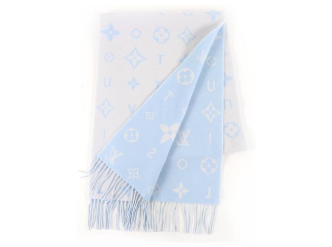 Graceful Stola in cashmere Louis Vuitton Reykjavik 2.0 Blu - vista 2
