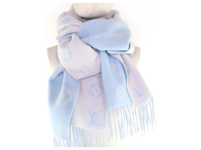 Graceful Stola in cashmere Louis Vuitton Reykjavik 2.0 Blu - vista 3