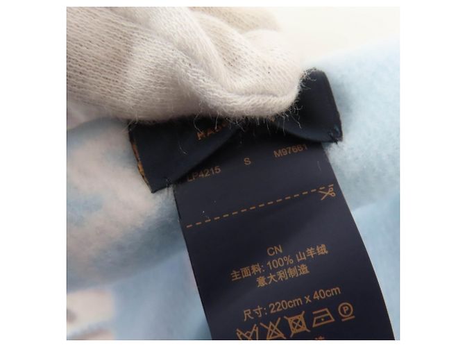 Graceful Stola in cashmere Louis Vuitton Reykjavik 2.0 Blu - vista 7