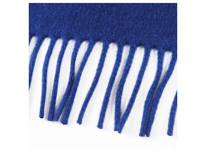 Stola in cashmere e seta blu e navy di Hermès Blu navy - vista 7