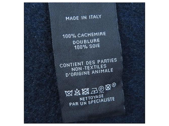 Stola in cashmere e seta blu e navy di Hermès Blu navy - vista 9