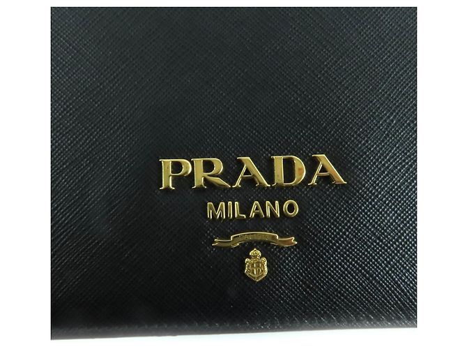 Mini borsa a spalla in pelle Saffiano Prada Nero - vista 11