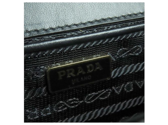 Mini borsa a spalla in pelle Saffiano Prada Nero - vista 12