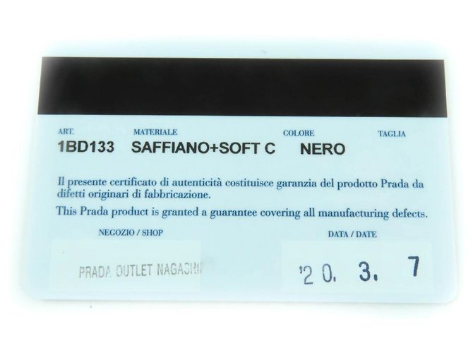 Mini borsa a spalla in pelle Saffiano Prada Nero - vista 14