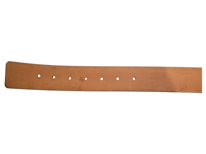Louis Vuitton LV Initiales Gürtel aus Monogramm-Canvas / Leder mit goldener Schnalle, Größe 95/38 Braun - Ansicht 6