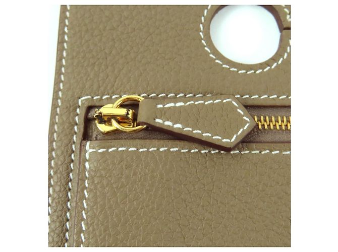 Hermès Borsa in pelle Togo Etoupe HERMES Taupe - vista 7