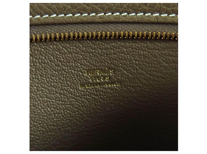 Hermès Borsa in pelle Togo Etoupe HERMES Taupe - vista 9