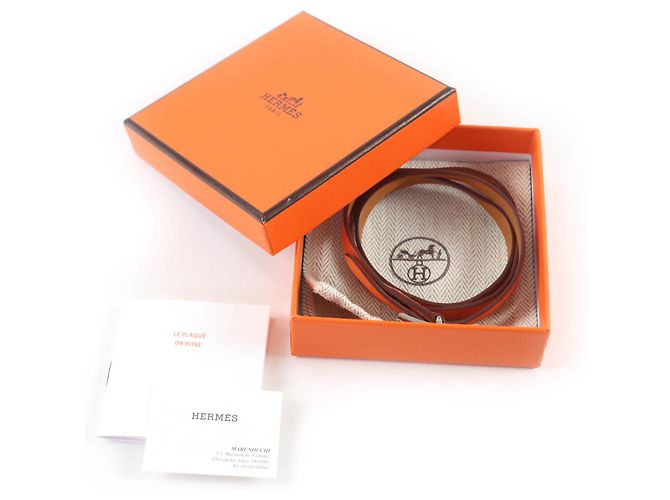 Hermès Pulsera Doble Tour Be Api HERMES Naranja - vista 2