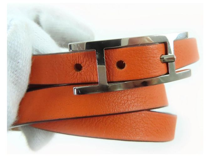 Hermès Pulsera Doble Tour Be Api HERMES Naranja - vista 7