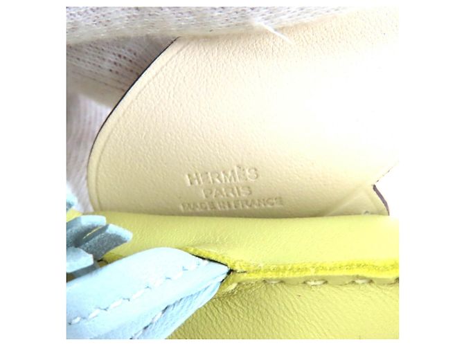 Hermès HERMES Charm Rodeo Pegasus MM Crudo Giallo Blu chiaro - vista 9