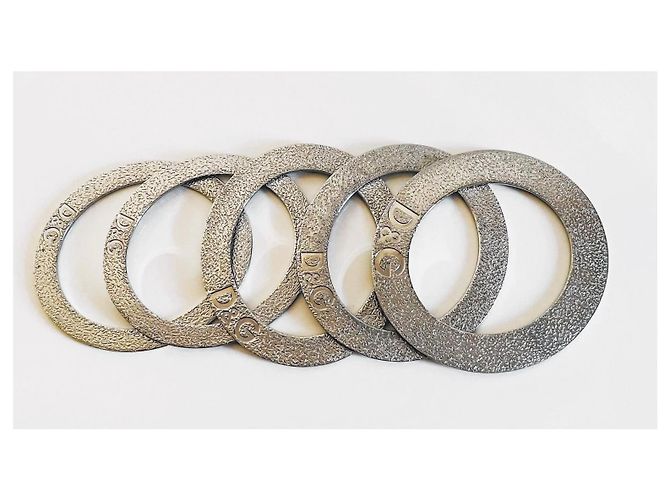 Splendido set DOLCE & GABBANA di 5 bracciali rigidi collezione "Stone" Argento - vista 4