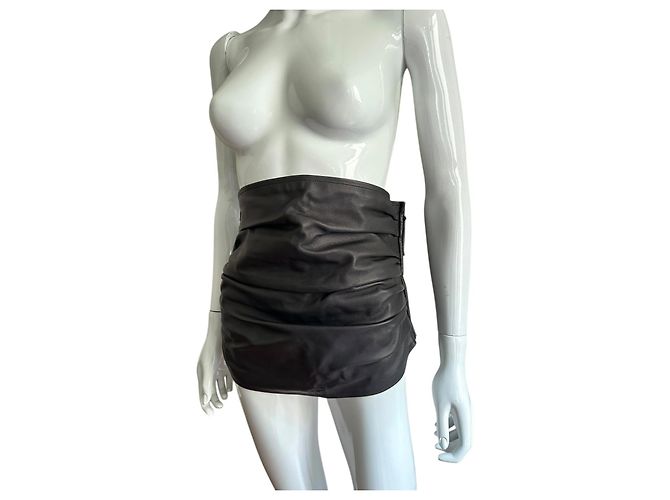 Maison Martin Margiela Gürtel aus Lammleder Schwarz - Ansicht 12