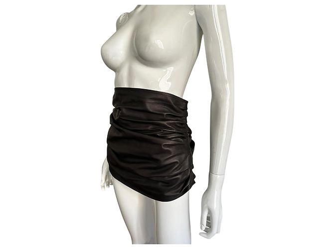 Maison Martin Margiela Gürtel aus Lammleder Schwarz - Ansicht 14