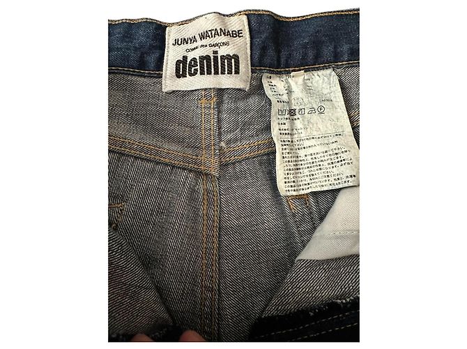 Jeans de denim bordados Junya Watanabe Azul - vista 4