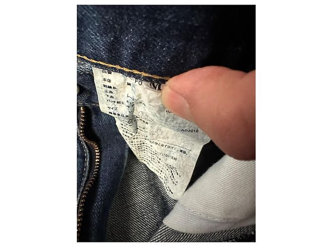 Jeans de denim bordados Junya Watanabe Azul - vista 5