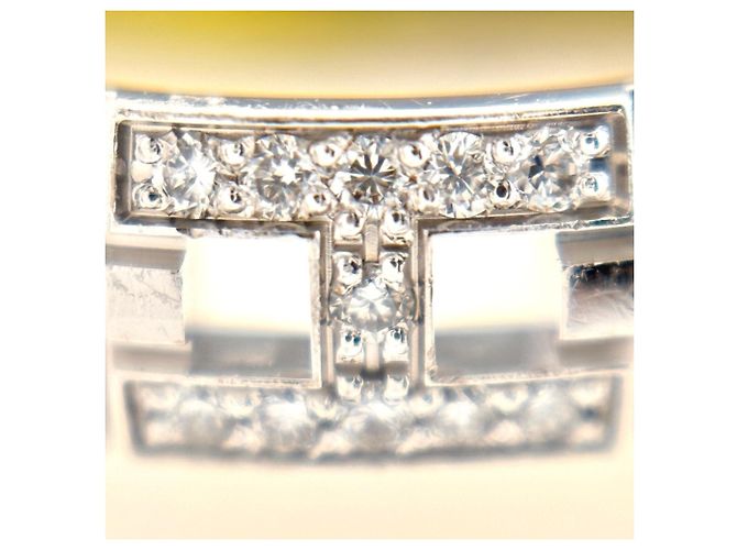 Hermès Diamantring aus Silber - Ansicht 2