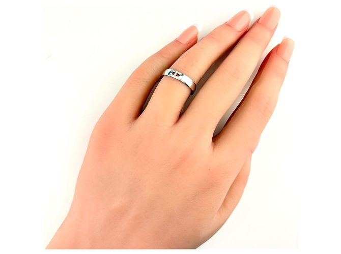 Hermès Diamantring aus Silber - Ansicht 6